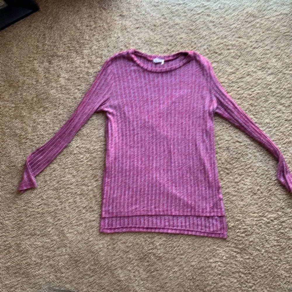 Maroon Crop Sweater